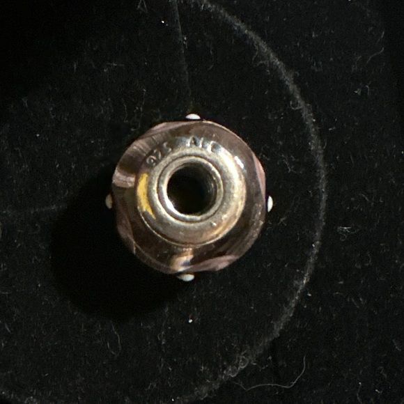 Authentic Pandora purple lucky ladybug glass murano sterling silver charm 🐞 - Picture 6 of 6